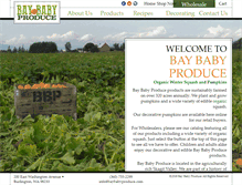 Tablet Screenshot of baybabyproduce.com